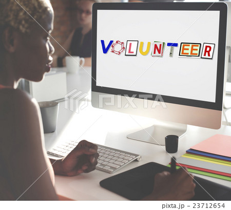 Volunteer Voluntary Support Assist Aid Help Concept Volunteer Voluntary Support Assist Aid Help Concept 23712654