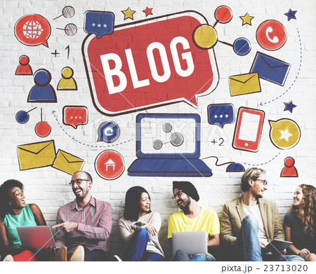 Blog Blogging Social Network Online Internet Concept 23713020