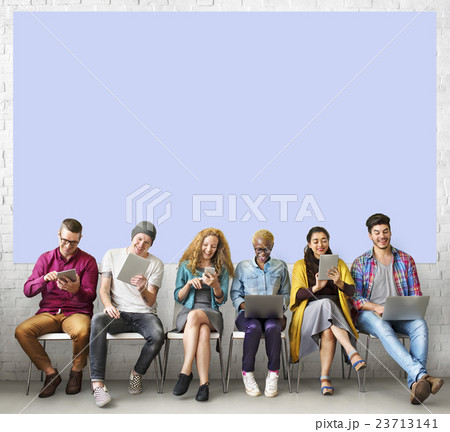 Diverse People Electronic Devices Concept 23713141