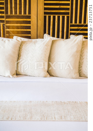 Pillow on bed Pillow on bed 23713751
