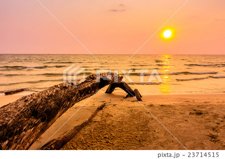 Sunset on the beach 23714515