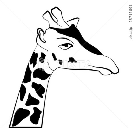 Abstract illustration, silhouette of giraffe. Abstract illustration, silhouette of giraffe. 23715891