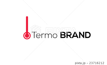 Thermometer vector logo design template 23716212