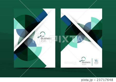 Annual report cover, geometric design 23717648