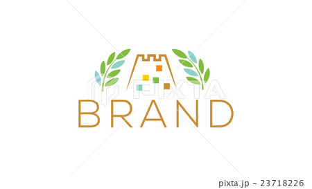 Fortress vector  logo design template 23718226
