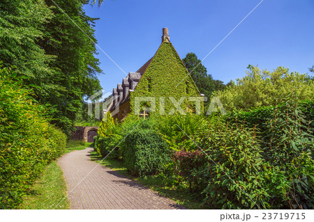 Famous Abbey in Orval in Belgium Famous Abbey in Orval in Belgium 23719715