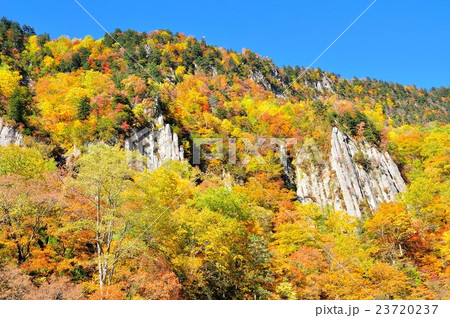 紅葉の天人峡 23720237