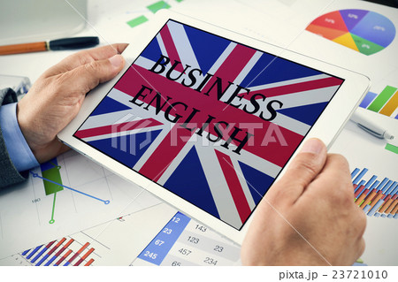 text business English in a tablet computer 23721010