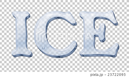 氷文字 Iceのイラスト素材