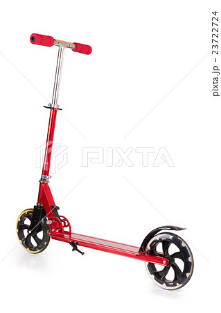 Red metal scooter Red metal scooter 23722724