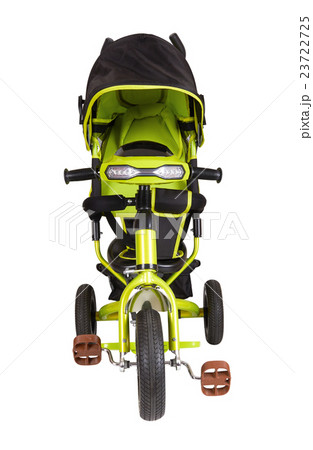 Green tricycle isolated 23722725
