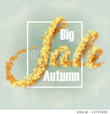 Autumn background with leaves 23724608