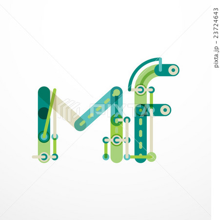 Abstract line design letter logo Abstract line design letter logo 23724643