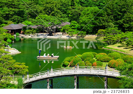 栗林公園の和船 23726835