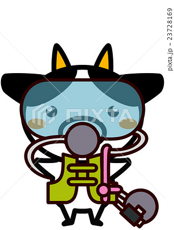 スキューバダイビングをする動物シリーズ 23728169