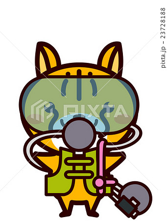 スキューバダイビングをする動物シリーズ 23728188