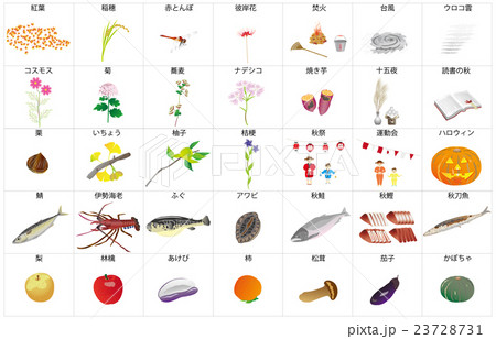 秋の風物詩2枠名称 秋の風物詩2枠名称 23728731