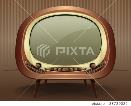 Retro vintage TV in the style of the 50s - 60s Retro vintage TV in the style of the 50s - 60s 23729022