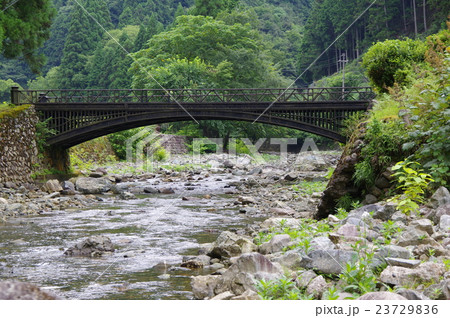 神子畑鋳鉄橋の写真素材