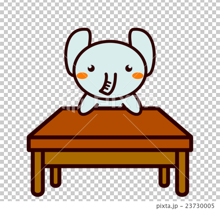 会議をする動物シリーズのイラスト素材