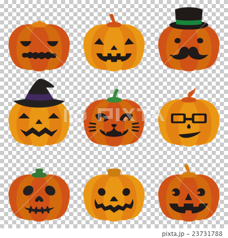 ハロウィン かぼちゃのイラスト素材 [23731788] - PIXTA