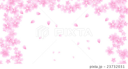 桜 春 バナーのイラスト素材 23732031 Pixta