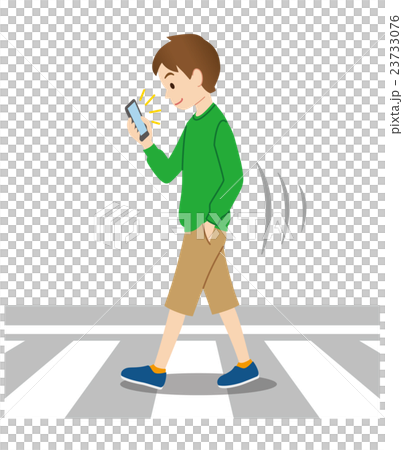 Walking smartphone 23733076