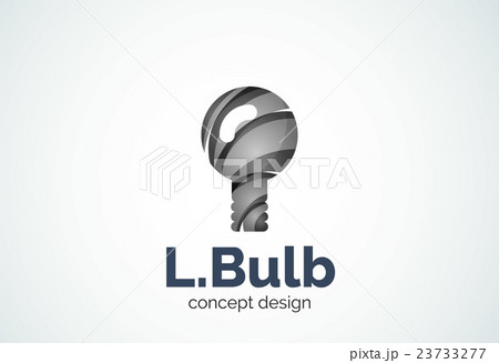 Light bulb logo template, new idea, energy or 23733277