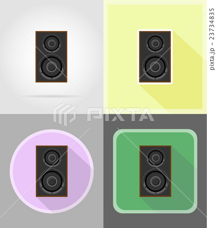 acoustic loundspeaker flat icons vector acoustic loundspeaker flat icons vector 23734835
