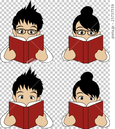 vector, vectors, reading - Stock Illustration [23737559] - PIXTA