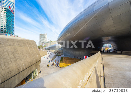 Dongdaemun Design Plaza in Seoul, South Korea Dongdaemun Design Plaza in Seoul, South Korea 23739838