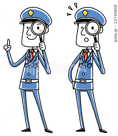 男性警備員：虫眼鏡 23740609