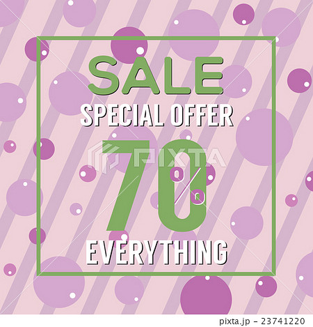 Special Offer 70 Percent On Colorful Green Bubbles 23741220