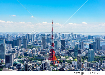 東京都 東京の街並みの写真素材