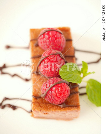 ラズベリーのフラン (ハイアングルアップ) ラズベリーのフラン (ハイアングルアップ) 23742336