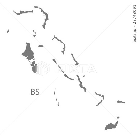 Bahamas Map grey Bahamas Map grey 23743091