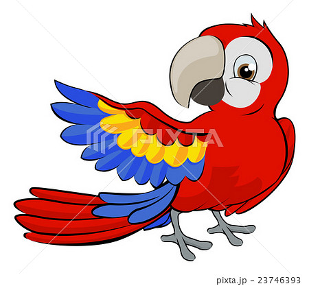 Cartoon Parrot Mascot - Stock Illustration [23746393] - PIXTA