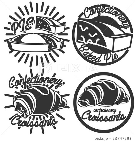 Vintage confectionery emblems 23747293