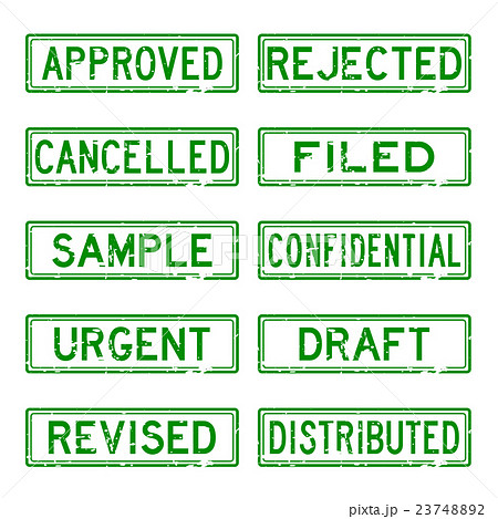Common green square grunge business rubber stamp Common green square grunge business rubber stamp 23748892