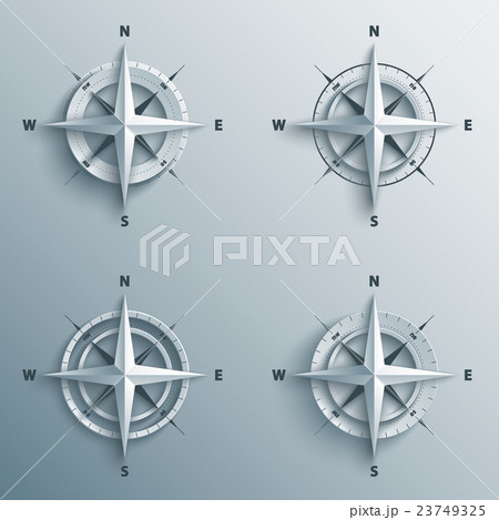 Set of 3d wind roses 23749325