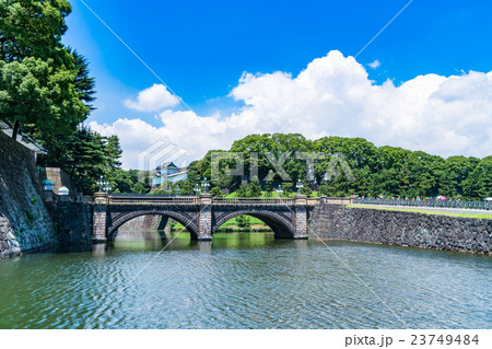 【東京】皇居外苑・二重橋 23749484