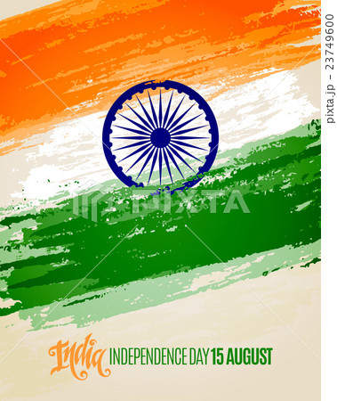 illustration of grungy Indian Flag 23749600