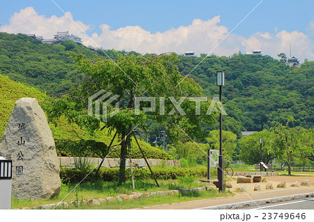 城山公園から見た松山城 23749646