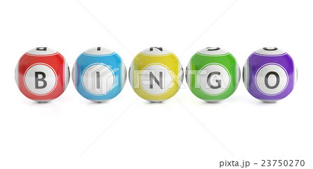 Bingo concept, lottery balls. 3D rendering 23750270