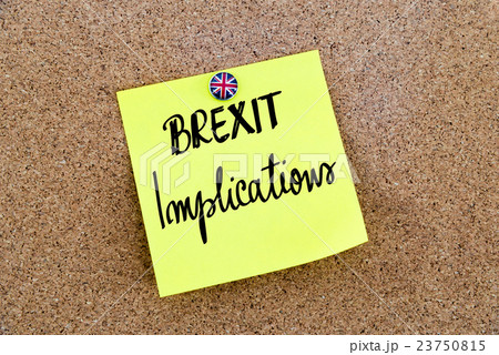 written text BREXIT IMPLICATIONS written text BREXIT IMPLICATIONS 23750815