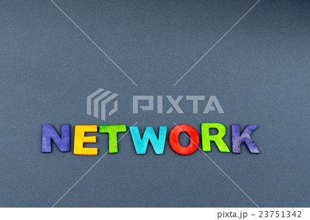 Word NETWORK created of wood letters Word NETWORK created of wood letters 23751342