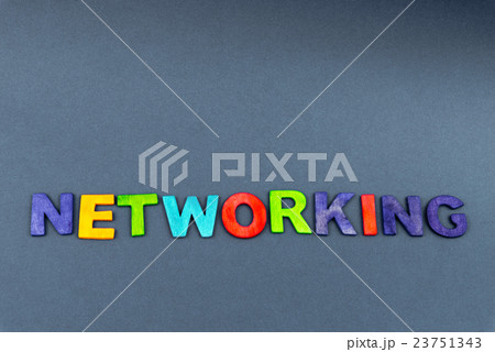 Word NETWORKING created of wood letters Word NETWORKING created of wood letters 23751343