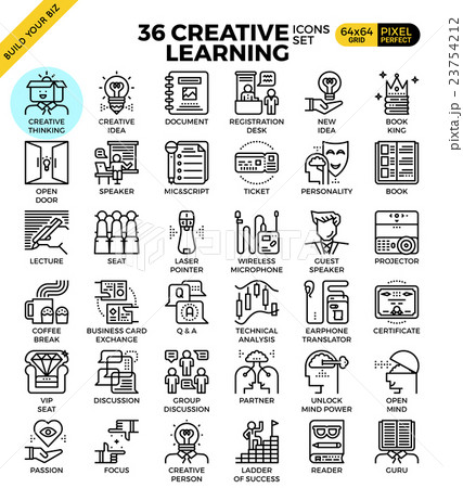 Creative learning icons 23754212