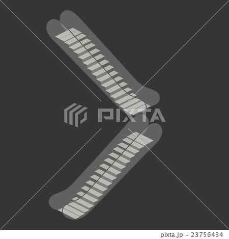 Escalator isolated on white background. Modern Escalator isolated on white background. Modern 23756434