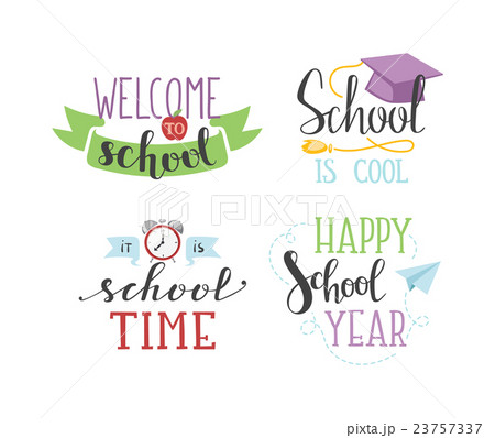 Back to school text vector 23757337